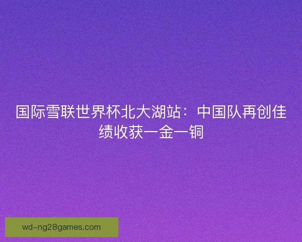 国际雪联世界杯北大湖站:中国队再创佳绩收获一金一铜 国际雪联世界杯北大湖站:中国队再创佳绩收获一金一铜